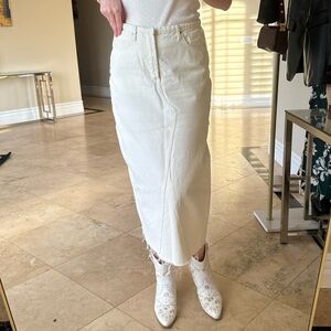 Cotton On Denim Maxi Skirt - Size 4